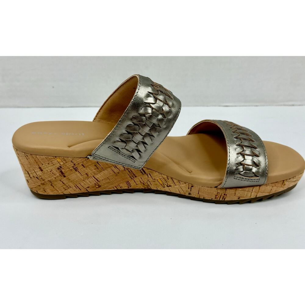 Easy Spirit Women's Lillia Slip-On Casual Wedge Sandals Gold Size 8.5 NWT - Picture 2 of 9
